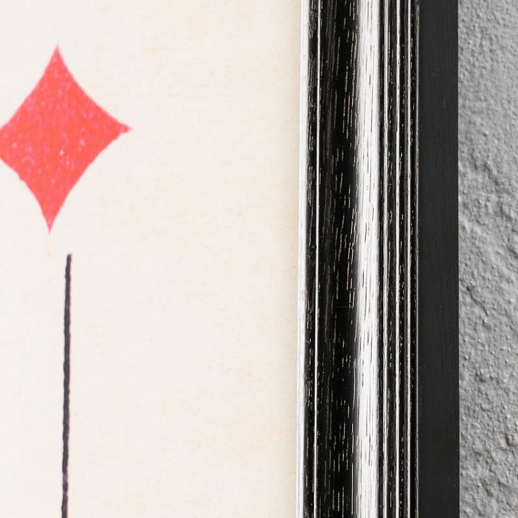 Картина-принт Бубновая Дама Cards Dame Diamonds