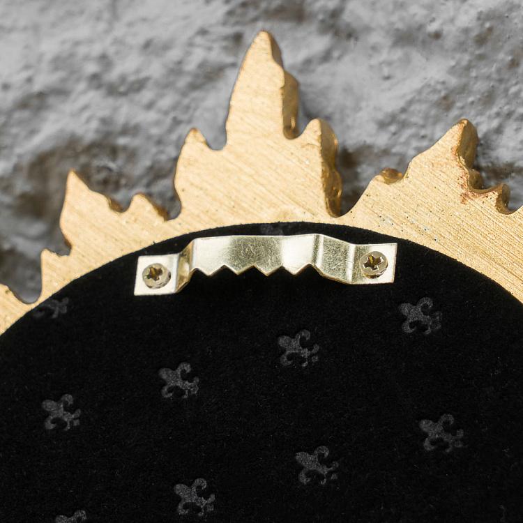 Выпуклое зеркало Золотое солнце с завитушками Sun Gold And Loops Mirror