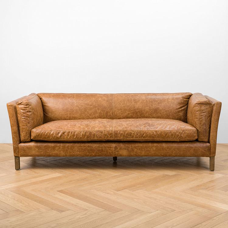 Трёхместный диван Томми, светлые ножки Tommy 3 Seater, Light Brown Wood D