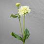 Искусственный цветок Dahlia White Green 48 cm