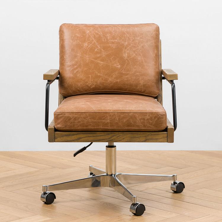 Рабочее кресло Архитектор, светлый ясень Architect Office Chair, Ash Ochre Brown