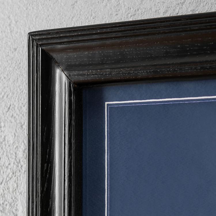 Картина-принт Железный мост с синим фоном, S Architectural Iron Bridge Blue Print Small