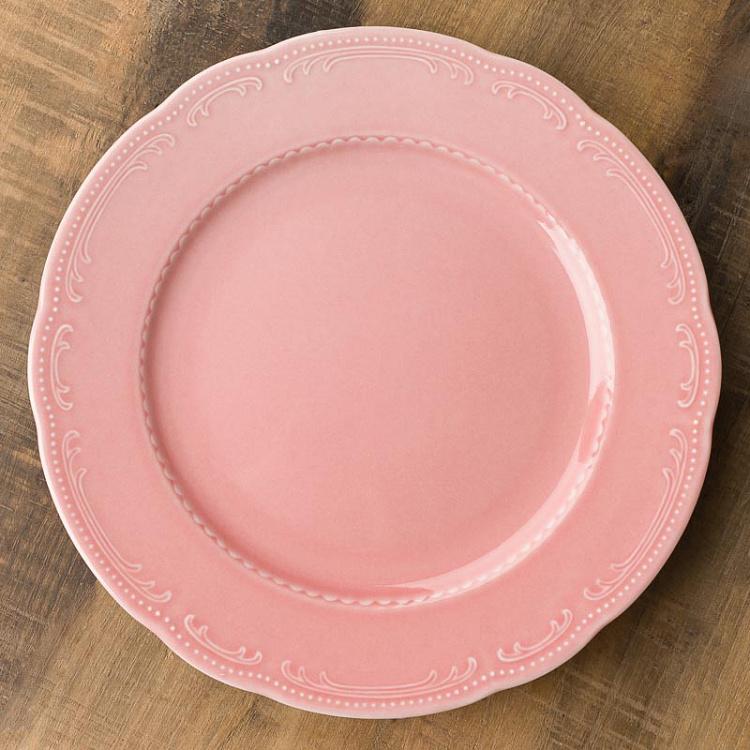 Пудрово-розовая обеденная тарелка Старая Вена, S Vecchio Vienna Dinner Plate Small Powder Pink