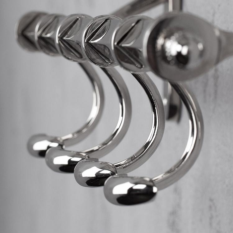 Четырёхместная настенная вешалка Bathroom Towel Rack With 4 Hooks