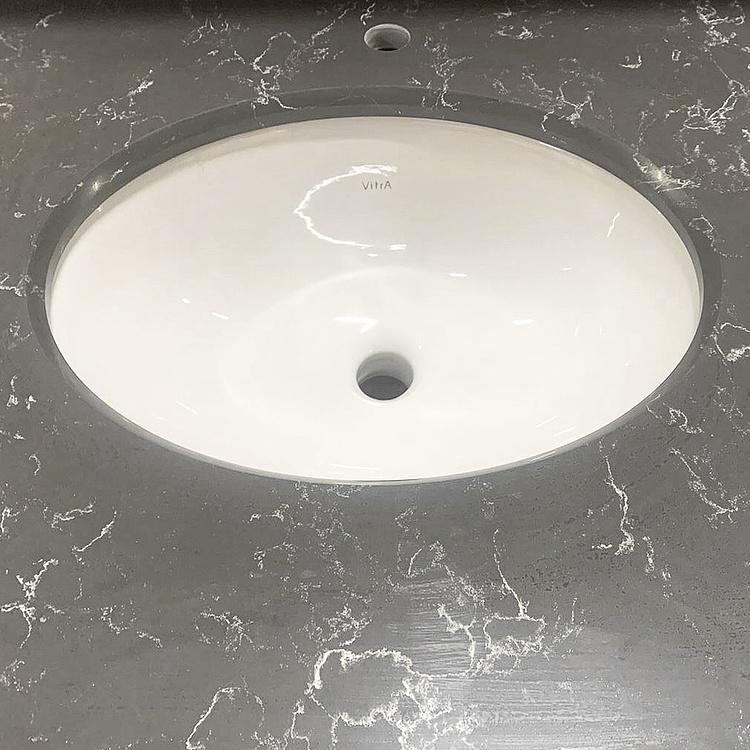 Тумба с двумя раковинами и раздвижной дверью Карелия Karelia Double Vanity With Sliding Iron Door DB