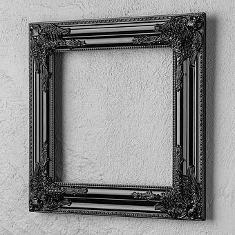 Baroque Frame Black