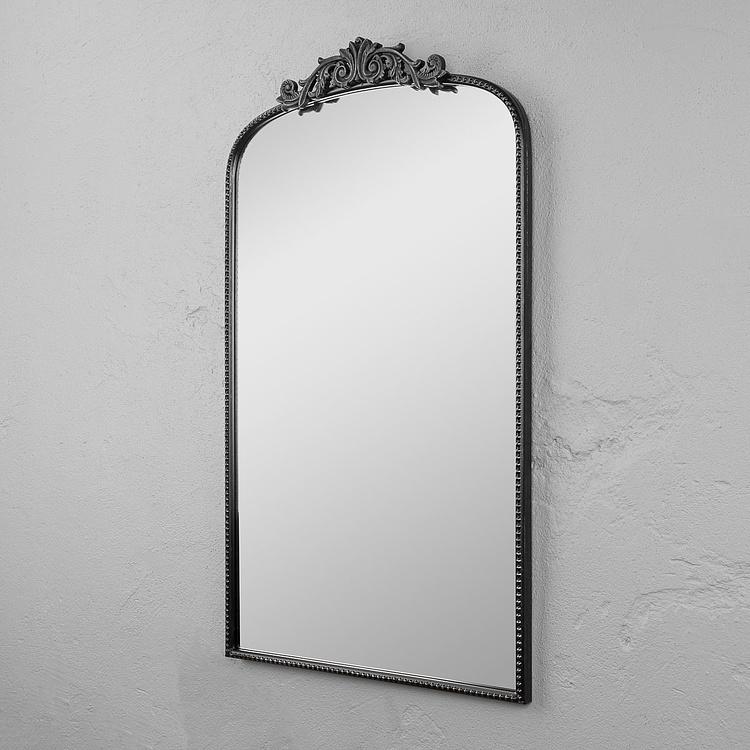 Зеркало арочное Диа в чёрной раме, S Dia Arched Mirror Black Small