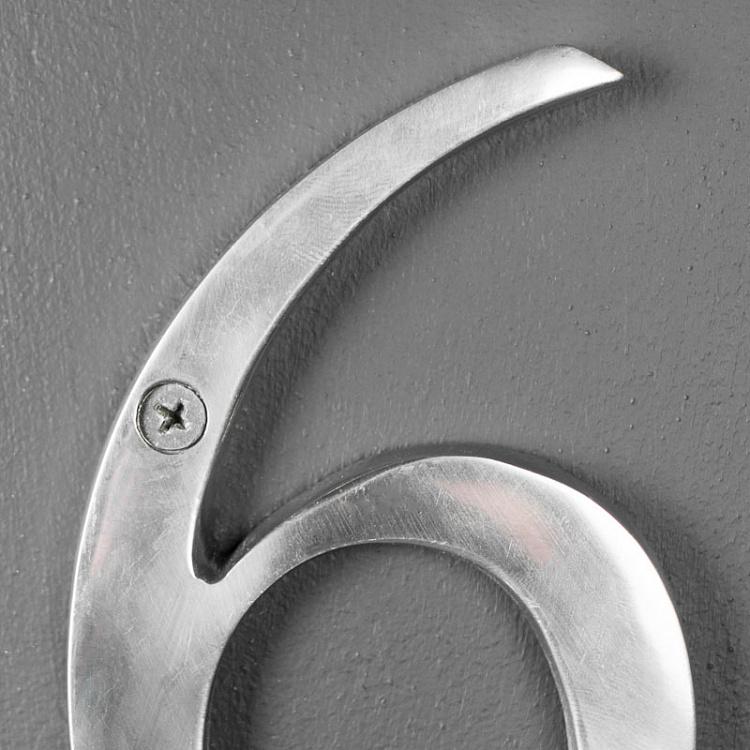 Металлическая цифра 6 Number 6