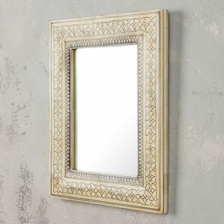 Зеркало из дерева и рога Алькасар Alcazar Wood And Horn Mirror