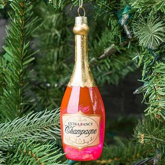 Glass Hanger Champagne Pink 14 cm
