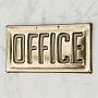 Табличка Brass Sign Office