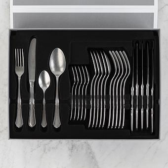 Set Of 24 Cutlery Pieces Settecento Stone Washed
