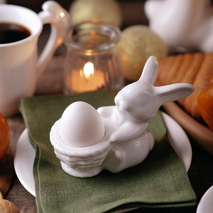 Подставка для яйца Кролик с корзинкой Rabbit With The Basket Egg Holder