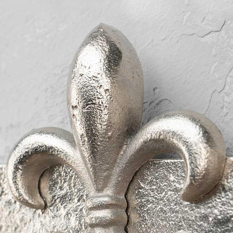 Четырёхместная настенная вешалка Королевская лилия Coat Rack 4 Hooks Fleur De Lis