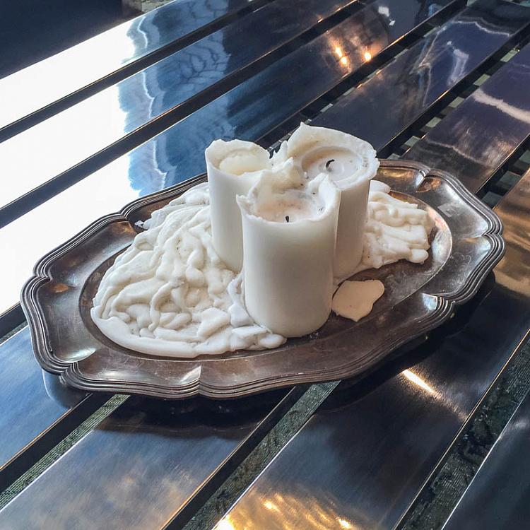 Винтажный серебряный поднос 4 Vintage Old Silver Plate 4