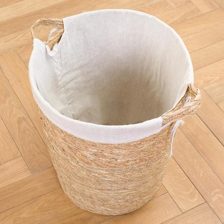 Корзина для хранения с тканевой подкладкой Basket With Beige Lining