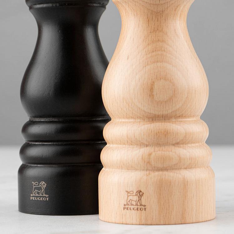 Набор из мельниц для соли и перца Париж, шоколад и светлое дерево Set Of 2 Paris Pepper Salt Mills Chocolate/Natural Wood