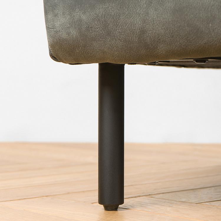 Трёхместный диван Хайвей Highway 3 Seater, Black Matt Metal RM