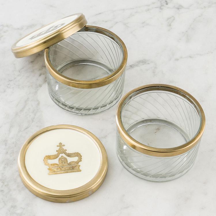 Набор из двух баночек Король и Королева Set Of 2 Boxes Queen And King