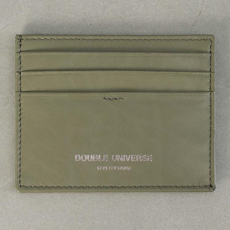 Кожаный картхолдер Двойная Вселенная Double Universe Cardholder