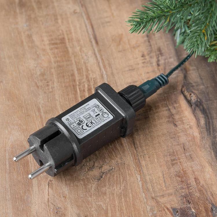 Еловая светодиодная гирлянда с шишками LED Fir Garland With Cones 150 cm