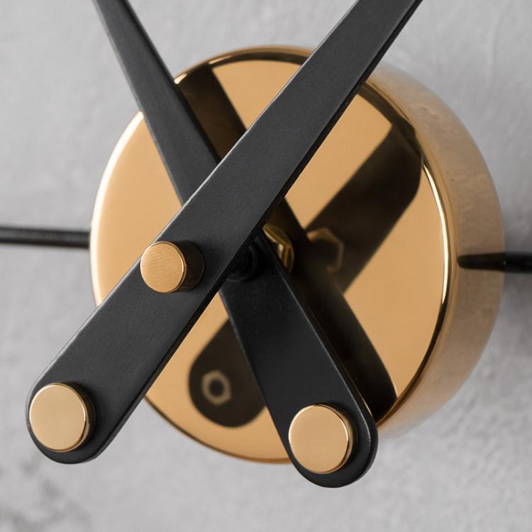 Настенные часы с четырьмя часовыми поясами Мир, латинские буквы World 4 Centered Clock Latin