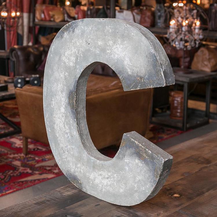 Декоративная буква C, L Uncle David Letter C Large