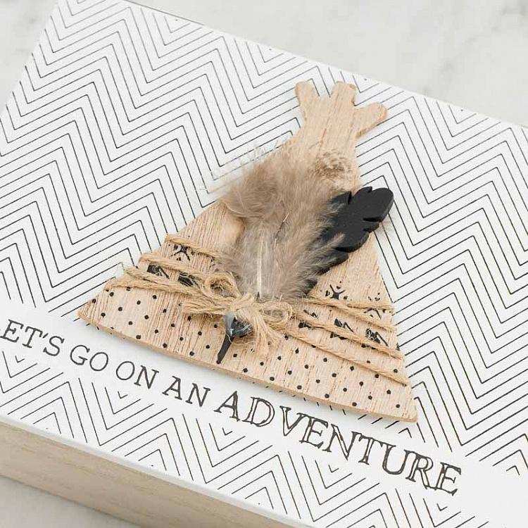 Набор из двух деревянных шкатулок Моё прекрасное приключение Set Of 2 Wooden Boxes My Beautiful Adventure