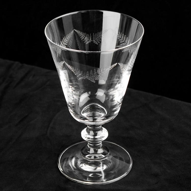 Бокал для воды с узором Папоротник Fern Engraved Water Glass