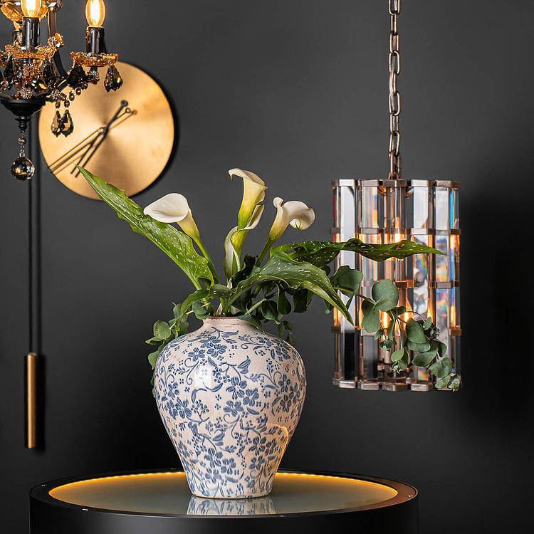 Настенные часы с золотым циферблатом Безмятежность, S Serenity Clock Small, Gold Mat