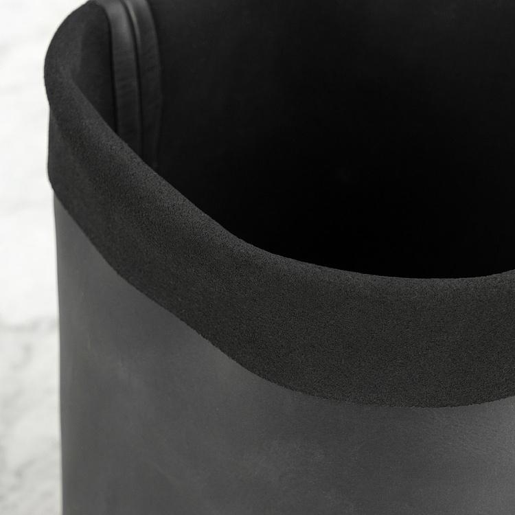 Кожаная корзина для хранения Leather Storage Basket