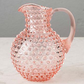 Pitcher Hobnail Sweet Pink Large