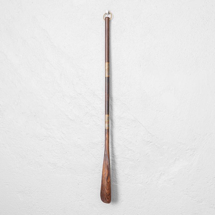 Ложка для обуви из латуни и дерева манго Shoehorn Mango Wood And Brass