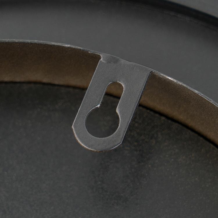 Круглое зеркало с подсветкой в чёрной раме Mirror With Led Light