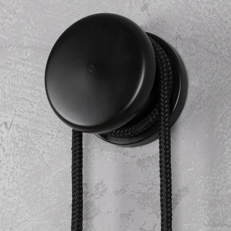 Настенные часы с циферблатом чёрного цвета Безмятежность, M Serenity Clock Medium, Black