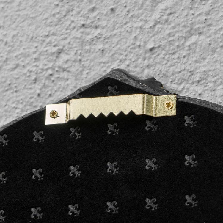 Зеркало чёрно-золотой раме Классика Classica Black And Gold Mirror