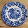 Винтажная тарелка Vintage Plate Blue White Large 25