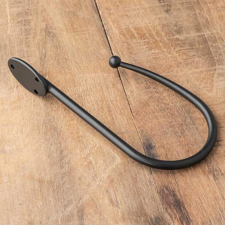 Держатель для шторы Элегант Ост чёрный Elegant Ost Curtains Holder Black