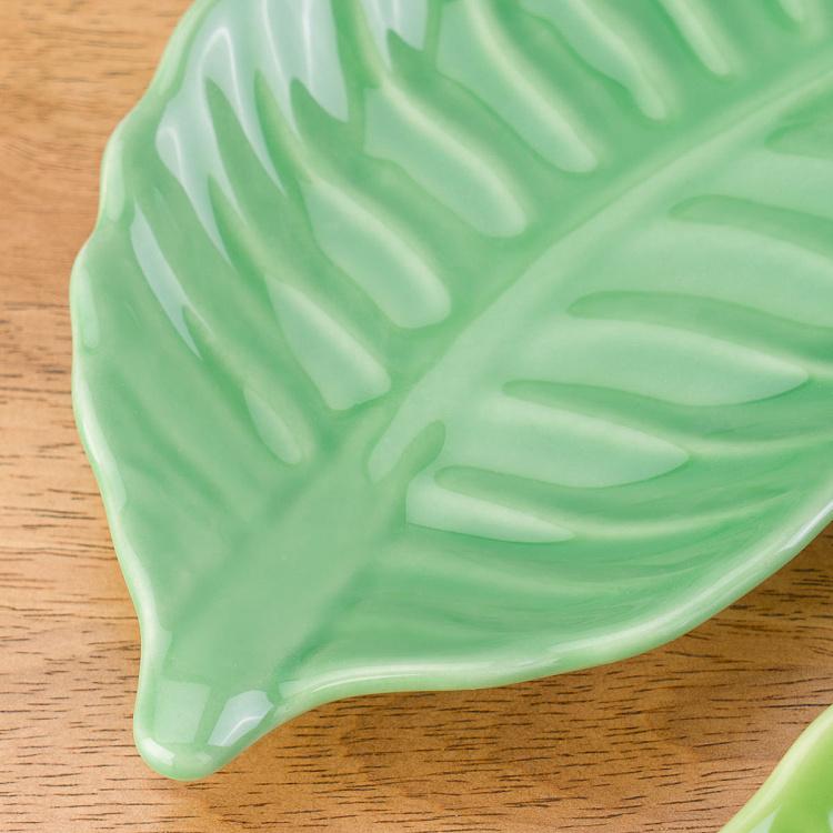 Набор из двух сервировочных блюд Пачи листья Set Of 2 Pachy Leaf Plates