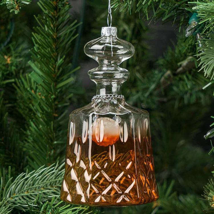Ёлочная игрушка Бурбон Glass Hanger Bourbon 14 cm