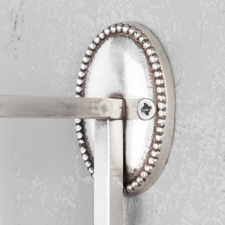 Держатель туалетной бумаги и журналов цвета состаренного серебра Beaded Magazine Toilet Roll Holder Antique Silver