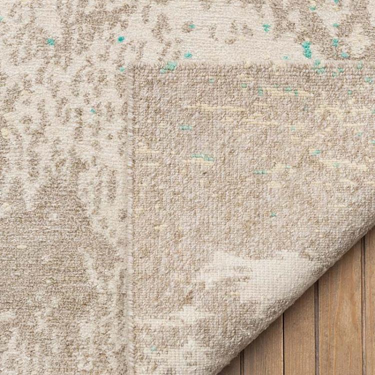 Прикроватный ковёр с коротким ворсом Стратосфера зелёного цвета Stratosphere Green