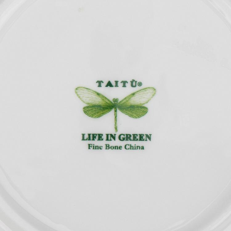 Чайная пара Зелёная жизнь Life In Green Tea Cup And Saucer