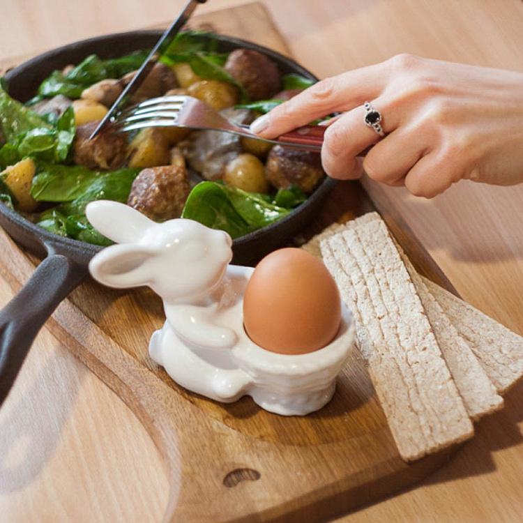 Подставка для яйца Кролик с корзинкой Rabbit With The Basket Egg Holder