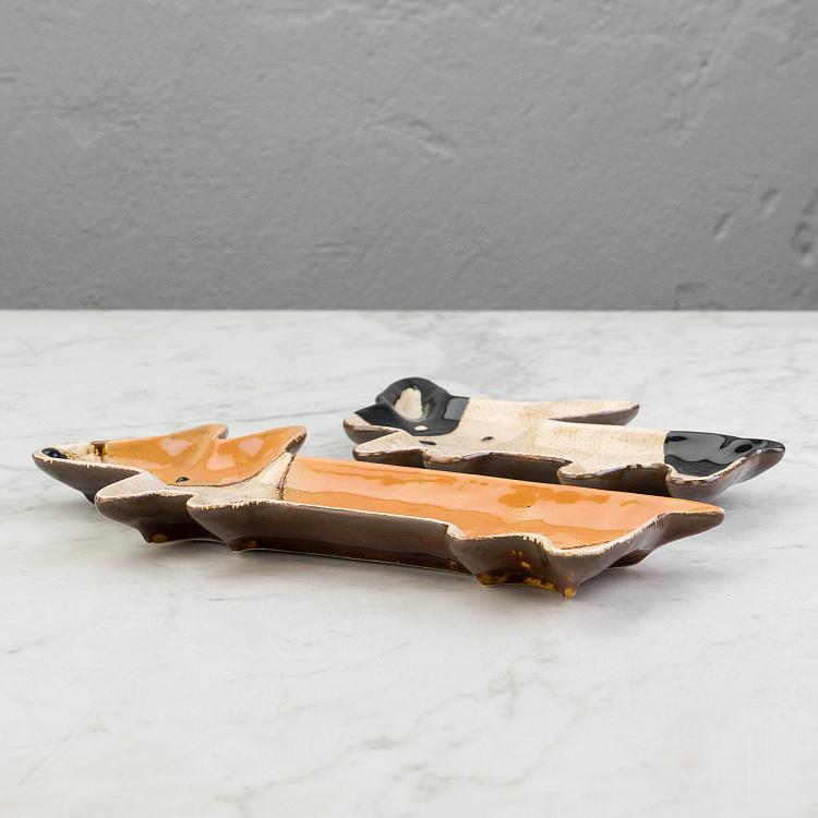 Набор из двух сервировочных блюд Собачки Set Of 2 Dog Dishes