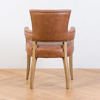 Стул Newport Dining Chair, Oak Brown натуральная кожа Chestnut Tan