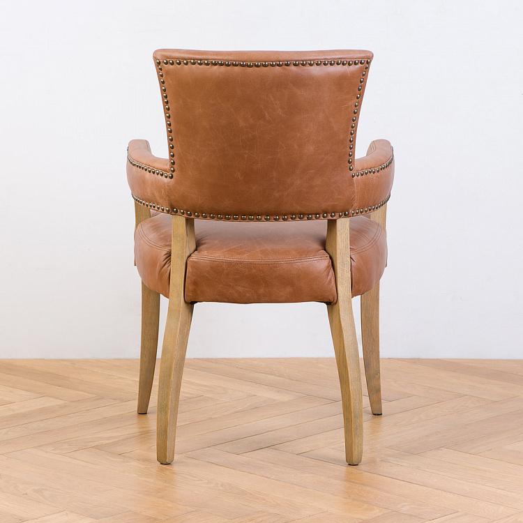 Стул Ньюпорт с подлокотниками, светлые ножки Newport Dining Chair, Oak Brown
