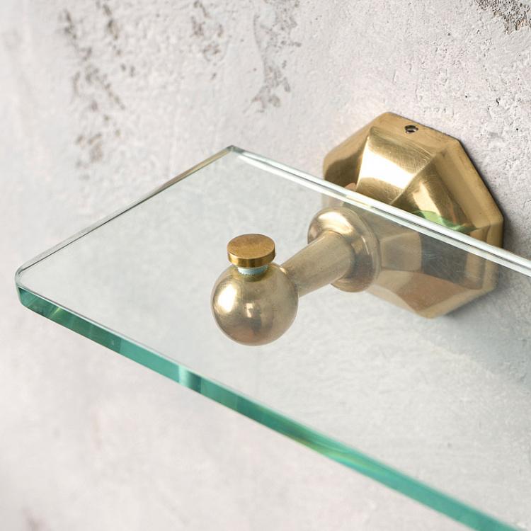 Полка для ванной Голливуд Octave Vanity Shelf Antique Gold