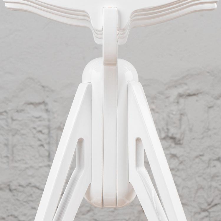 Белый низкий барный стул Бык Bull Barstool Low White