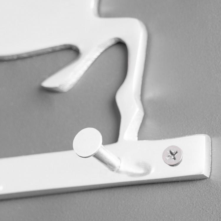 Трёхместная настенная вешалка Бегущий олень Coat Rack 3 Hooks Leaping Deer